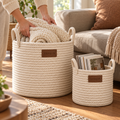 zmxqvk Woven Storage Basket Duo
