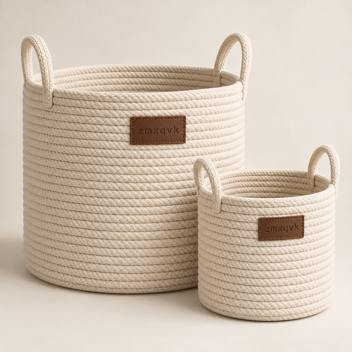 zmxqvk Woven Storage Basket Duo