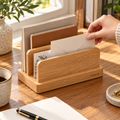 zmxqvk Oak Desktop Letter Rack